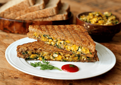 High-Protein Club Paneer Sandwich