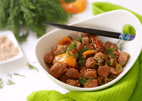 Spicy Soya Chunks Chaat